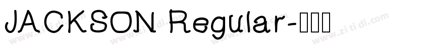 JACKSON Regular字体转换